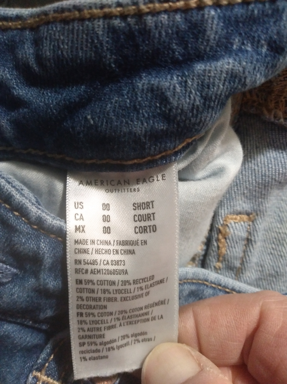 AE Super Hi Rise Baggy Wide Leg Jeans - Picture 7 of 8